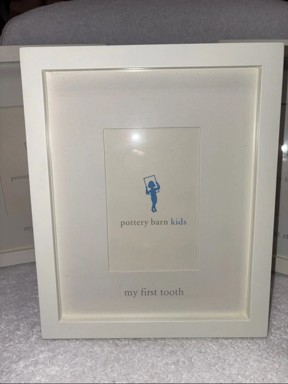 Pottery Barn Kids my first Cream-White Baby Frame Set